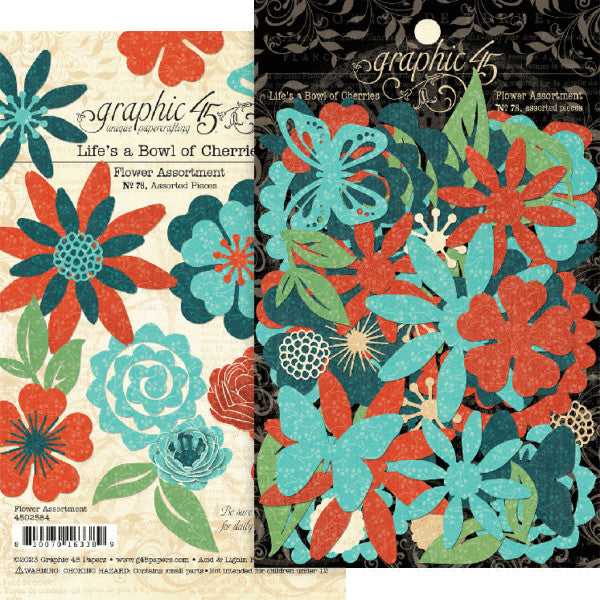 Gráfico 45 Surtido de flores La vida es un cuenco de cerezas